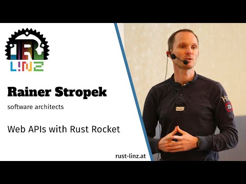 Rust Linz, December 2020 - Rainer Stropek - Web APIs with Rocket