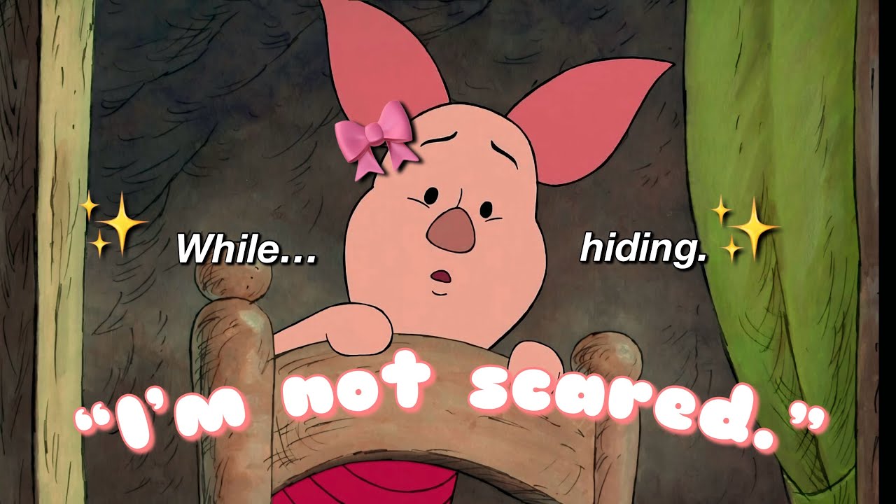 Piglet being chronically ✨ANXIOUS✨for 5 minutes & 40 seconds straight