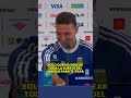 Scaloni y su encuentro con Djalminha en la conferencia de prensa
