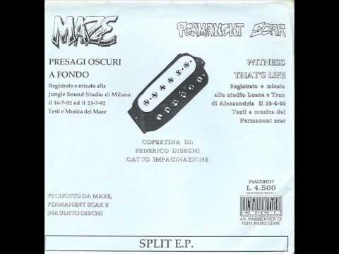 Maze (13) — Italia Punk anni 90; MAZE Vs PERMANENT SCAR - Split ep/7"