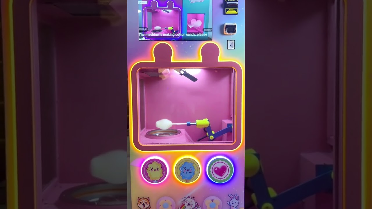 Automatic fancy marshmallow vending machines provide convenience for modern fast-paced life