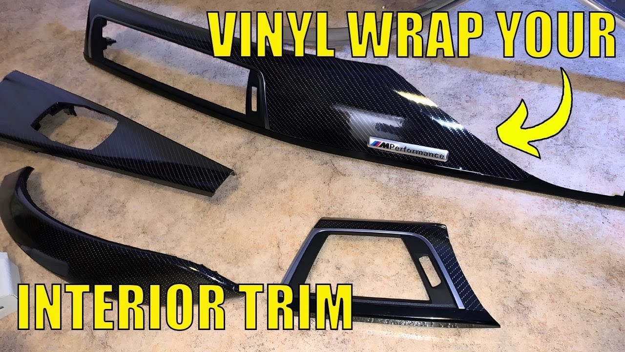 How To Vinyl Wrap Interior Trim LOOKS OEM (F30/31/36/80) YouTube