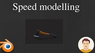 Low Poly Axe model speed modeling