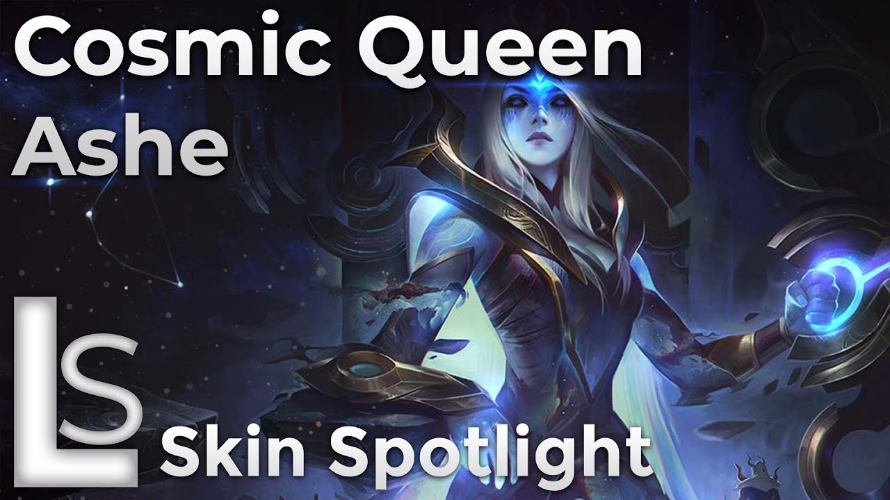 Cosmic Queen Ashe - Skin Spotlight - Cosmic Collection - League of