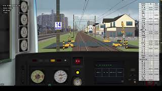 【E501系で130km運転！】BVE5　架空鉄道　月路本線E501系未更新(ドレミファインバーター)　快速 大浜行　1112M　新月島～月州八幡間　運転してみた。