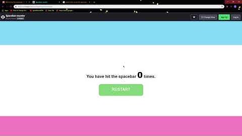 beating the record for space bar counter