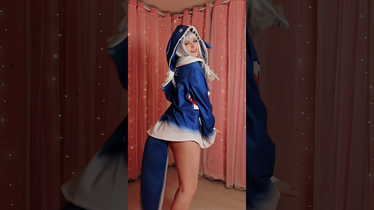 Rock your body with GawrGura 🦈 #cosplay #gawrgura #hololive #gamecosplay #guracosplay #cutecosplay