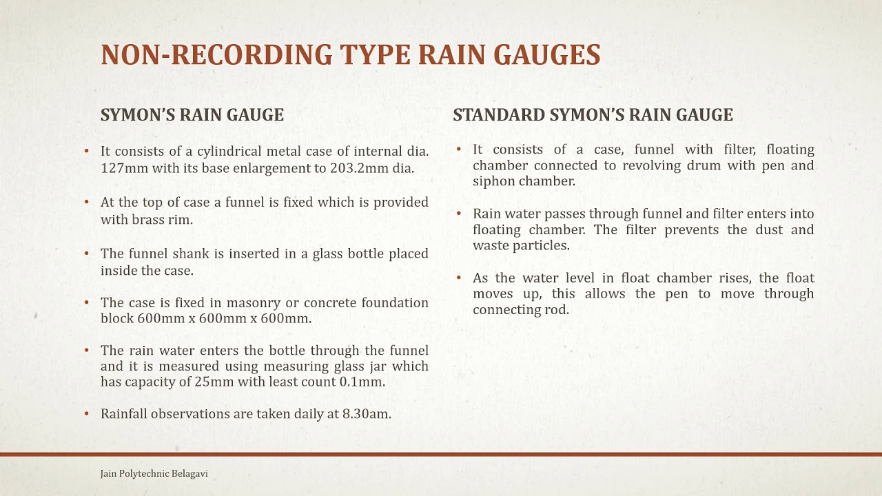 15CE52T Unit 2 Hydrology rain gauge YouTube
