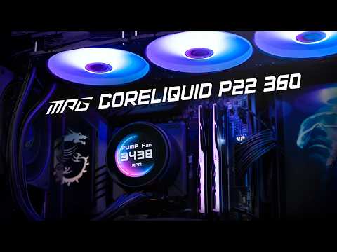 MSI MPG CORELIQUID P22 360 | AIO Liquid Cooler with 2.1" Display | Keep Your Build Cool & Clean