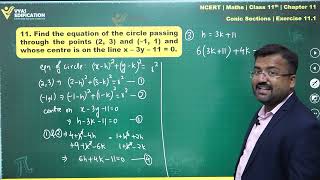 NCERT 11th Maths Ch 11 Ex 11 1 Q 11 Conic Section