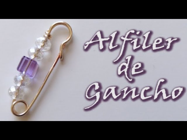 ALFILER DE GANCHO CON CRISTALES!!! - YouTube