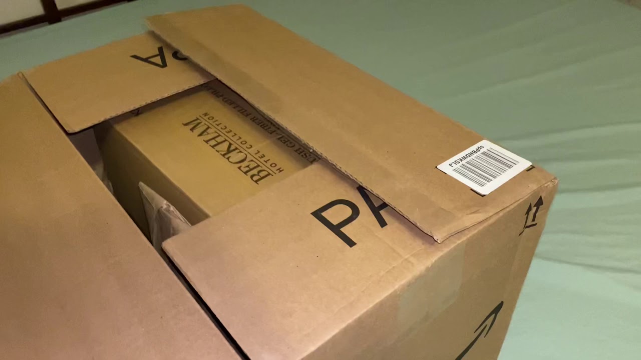 Unboxing Beckham Pillow hotel collection super plush gel fiber filled