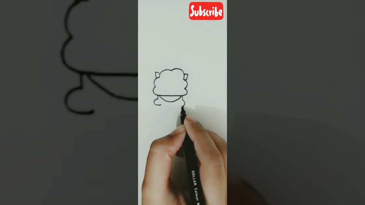 BTS RJ cartoon easy drawing 