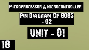 Pin Diagram Of Microprocessor 8085 - l