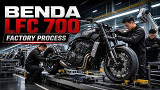 Inside the Benda LFC 700 Factory: 676cc Inline-Four Power Cruiser Full Review