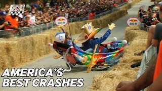 America's BEST CRASHES in HISTORY #redbullsoapboxrace #america #redbull