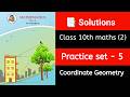 📚 Class 10 Maths 2 | 🔴 Problem Set 5 | Coordinate Geometry | 📝 Full Solutions |