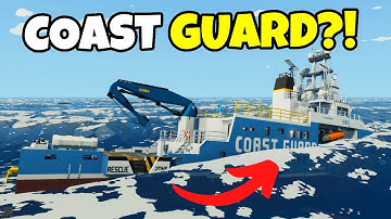 Our COAST GUARD SHIP SANK After FAILED RESCUE In Stormworks Multiplayer!