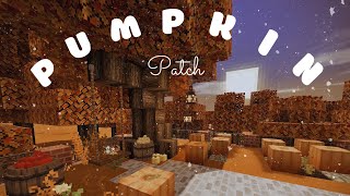 Minecraft tutorial of aesthetic pumpkin patch 🎃 | tutorials