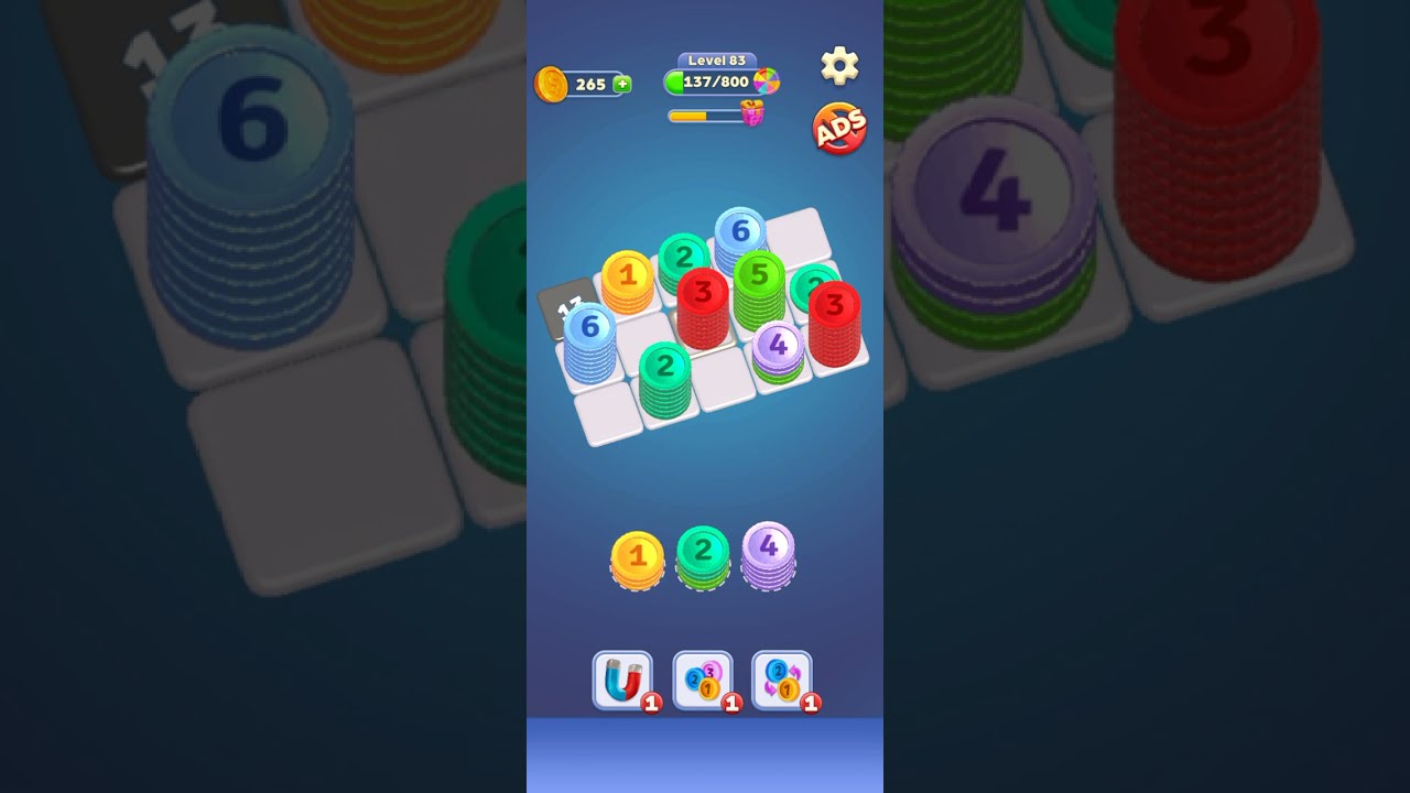 Coin Stack Puzzle Level 83 | GAME Walkthrough