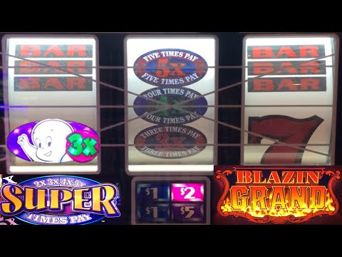 LOVE THOSE MULTIPLIER STACKS! 2x 3x 4x 5x Super Times Pay + BLAZIN GRAND Cash Machine + Casper slots