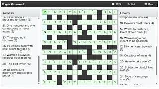 Can this cryptic crossword be solved in 2 minutes