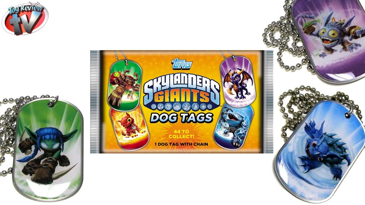 Skylanders Giants Dog Tags Blind Bags Review, Topps YouTube