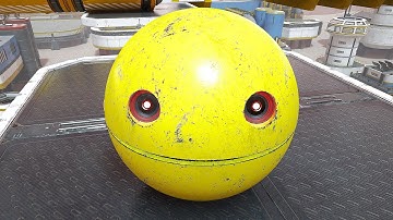 Pacman Teams Up with Gladiator Robot to Take Down Spiky Monster in an Epic Adventure