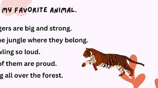 Acrostic poem : My favourite animal.