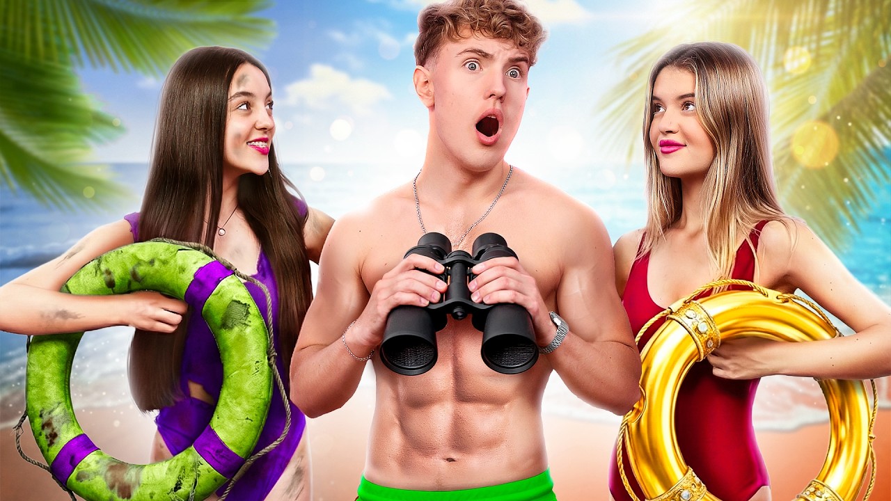 ¡Reina de Belleza Rica vs Pobre! ¿Quién Será la Reina de Belleza en una Fiesta en la Playa?