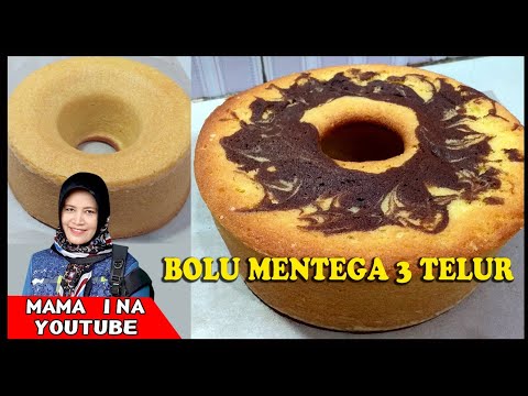 bolu mentega MONTOK 3 telur takaran gelas tanpa timbangan no open no kukus