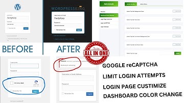 Google reCAPTCHA | Limit Login Attempts | Admin Customization All In One