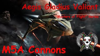 Aegis Gladius Valiant - Squadron Battle - M5A Cannons - Full Match - Star Citizen [3.23.1]