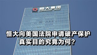 恒大向美国法院申请破产保护,真实目的究竟为何?