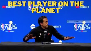 Eric Spoelstra on who's the Best player on the planet - #nba | Nuggets vs Heat