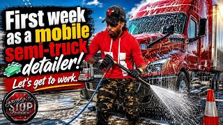 "How much work actually goes into detailing a semi truck? (It's way harder than you think) 👀"