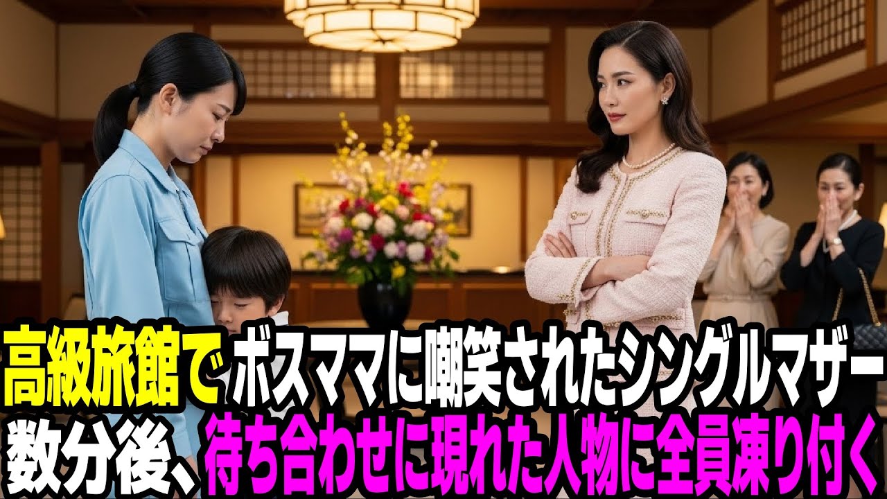 老舗高級旅館でシングルマザーを嘲笑したボスママ。待ち合わせに来た人物を見て全員凍り付く...