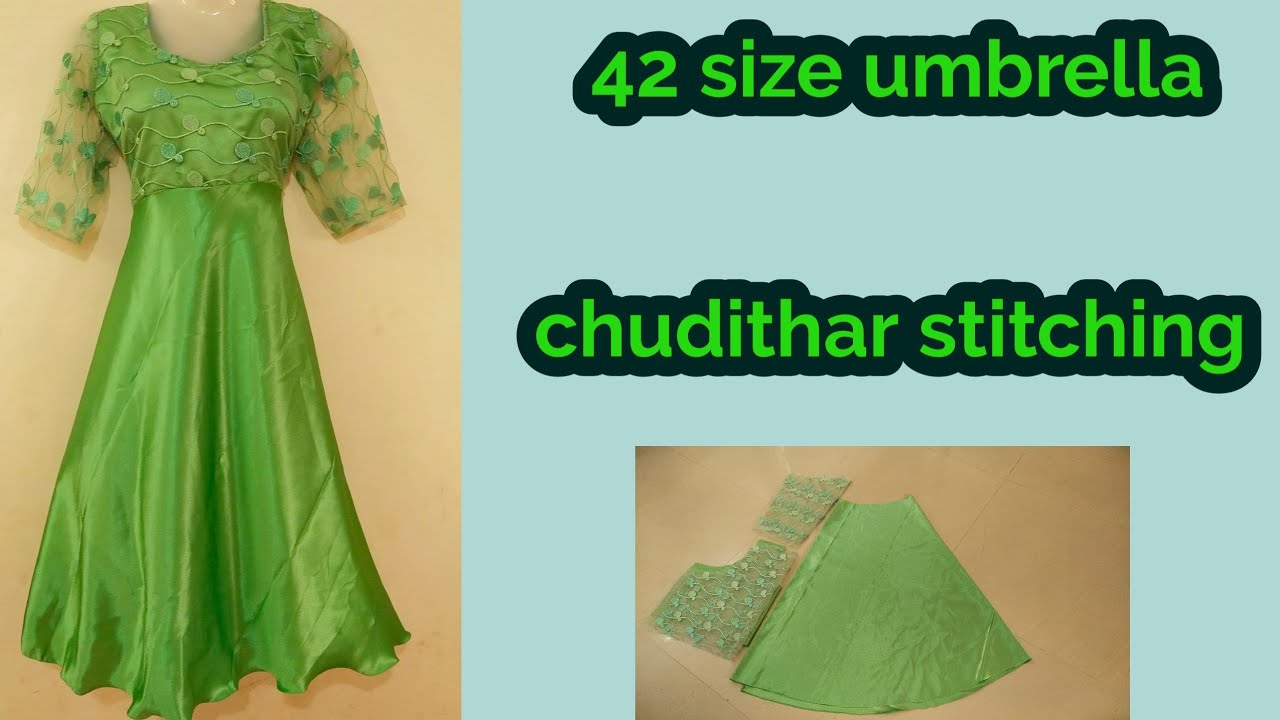 42 size umbrella cut chudithar /stitching step by step in Tamil 2021