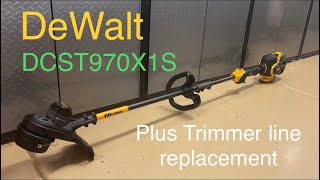 DeWalt StringTrimmer DCST970X1S 60V FlexVolt and trimmer line replacement DCST970