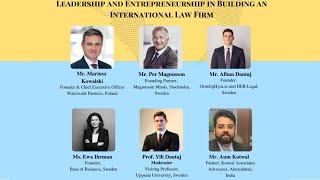 Leadership and Entrepreneurship in Building an International Law Firm
