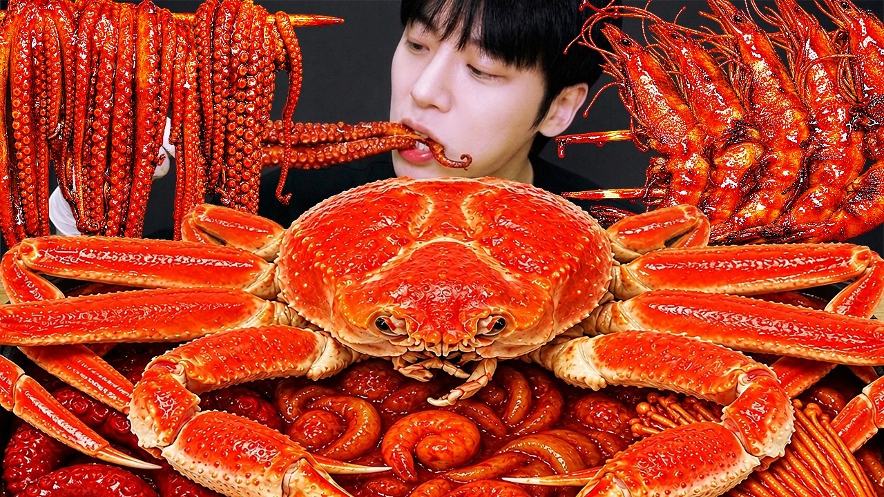 ASMR MUKBANG | 직접 만든 해물찜 대왕 랍스터 문어 팽이 버섯 먹방 & 레시피  LOBSTER, OCTOPUS, SEAFOOD