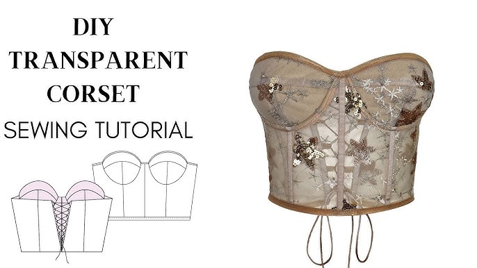 Bustier With Boning and Cups  Sewing Tutorial + Pattern Download 