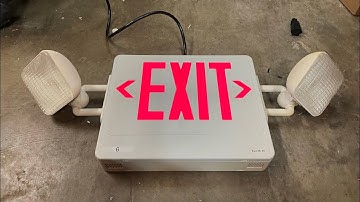 How to wire up a exit sign! (With a extension cord)