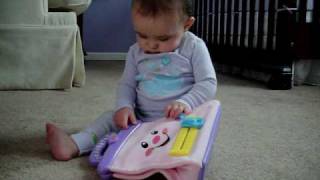 Abby crawls!!