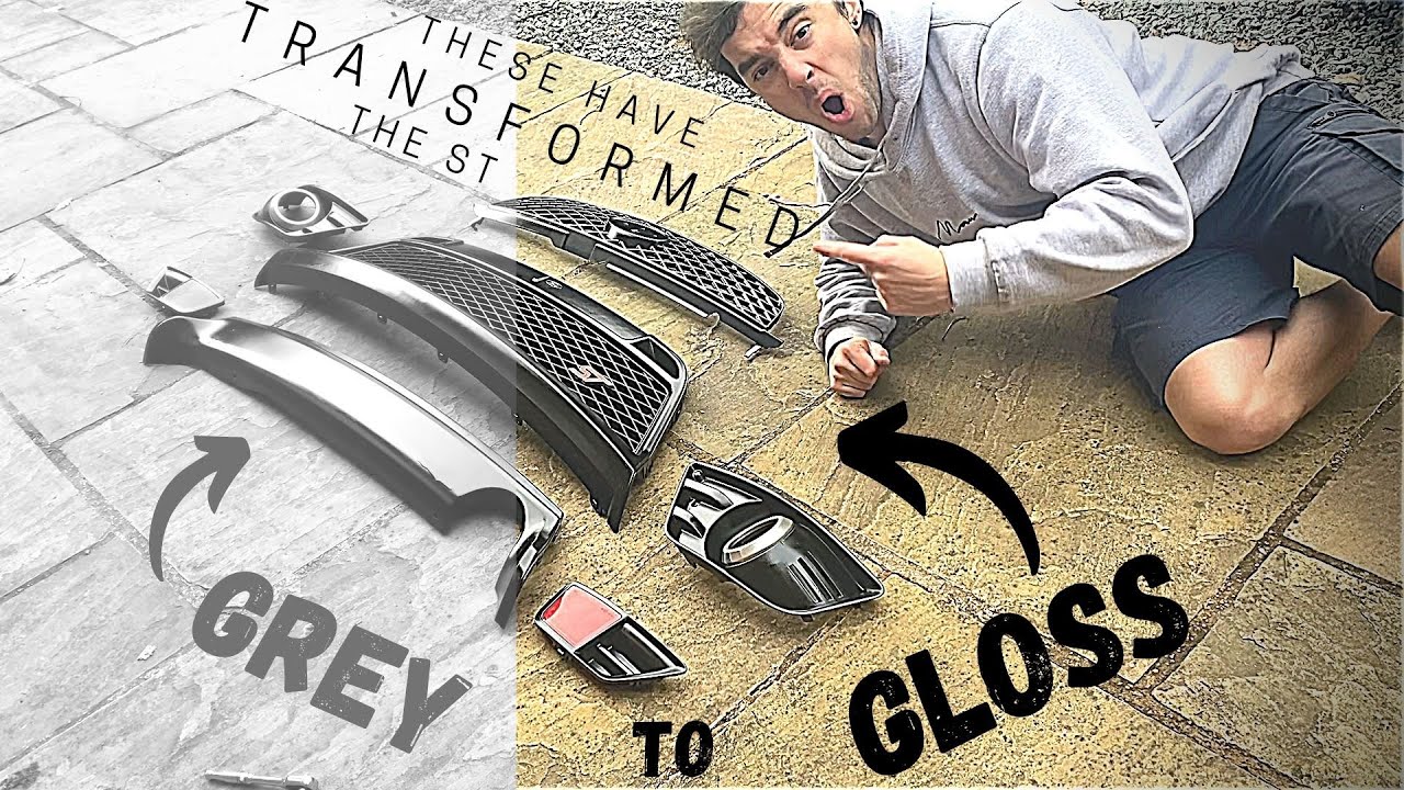 Сделай сам | Погремушка | ГЛЯНЦЕВЫЙ ЧЁРНЫЙ | Покраска решёток и отделки *Fiesta ST150*