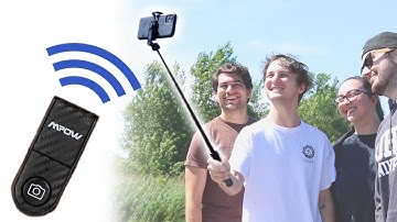 Selfie Stick Tripod with Bluetooth Remote Shutter Button
