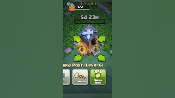 Upgrade of Guard Post Level 1 To Max / Clash of clans/ COC #shorts #viral