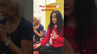 Pour Water For Meritmakingmonk thaitemple konthai youtubeshorts