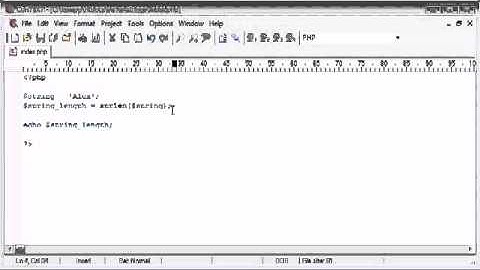 Beginner PHP Tutorial   46   String Functions String Length flv