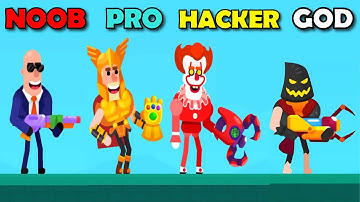 NOOB vs PRO vs HACKER vs GOD - HITMASTERS